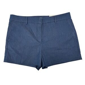 Loft The Riviera Short Women 12 Dark Indigo Blue Stretch Cotton Blend Preppy NWT